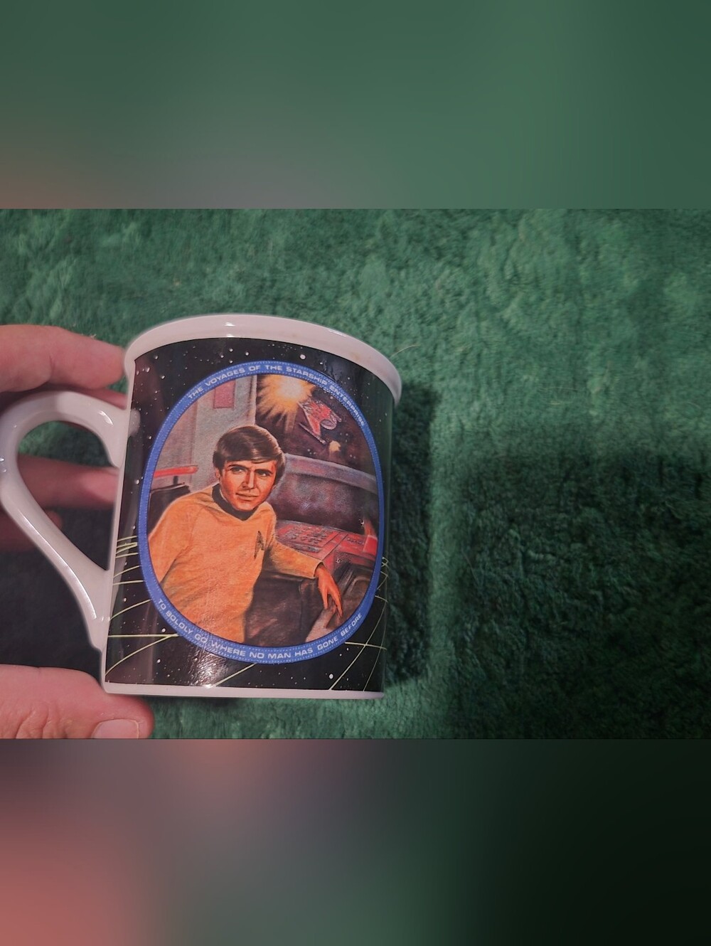 Vintage 1983 Chekov Mug from The Hamilton Collection Star Trek